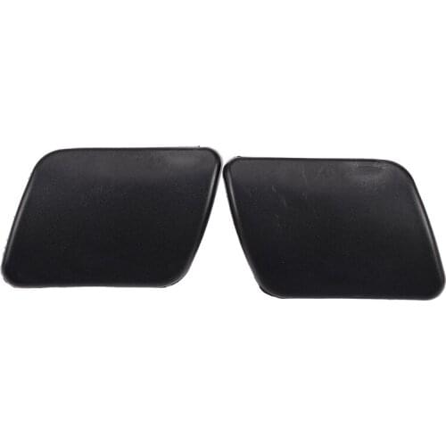 Left+Right Front Headlight Washer Sprayer Cover Cap L R Black Color for Golf 4 IV Mk4 1998-2006