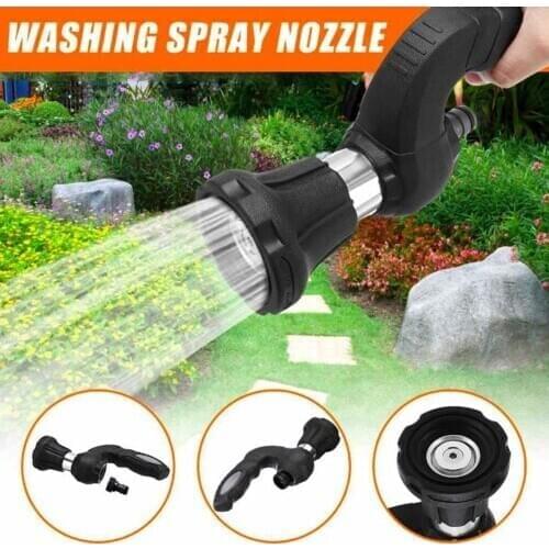 Mighty Power Hose Blaster Fireman Nozzle Lawn Garden Adjustable Nozzle Super Powerful Home Car Washing Wide-angle Spray Gun