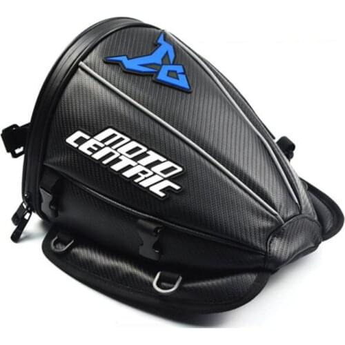 Motorcycle Backpack Tail Tank Bag Waterproof Multi-functional Leather Moto Riding Sports Motorbike Touring Durable Rear Seat Bag
