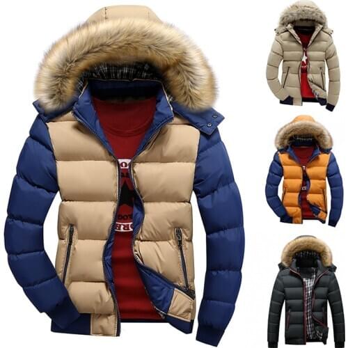 2020 Brand New Winter Jacket Men Warm Down Jacket 9 Color Fashion Brand With Fur Hood Hat Men Outwear Coat Casual Thick Mens 4XL