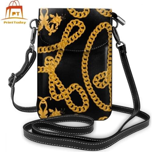 Chain Strap Shoulder Bag Chain Strap Leather Bag Print Shopping Women Bags Womens Slim Crossbody Trendy Purse