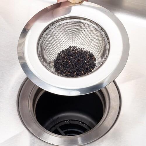 Stainless Steel Bathtub Hair Catcher Stopper Shower Drain Hole Filter Trap Kitchen Metal Sink Strainer