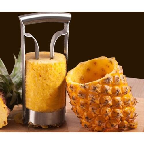 Pineapple Peeler Stainless Steel with Non-slip Handle Core Removal Slicer Cutter Machine Kitchen Fruit Tools