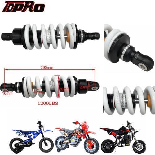 TDPRO New 290mm 1200lbs Motorcycle Suspension Rear Spring Shock Absorber For Dirt Pit Bike ATV SSR Apollo SDG Quad Scooter