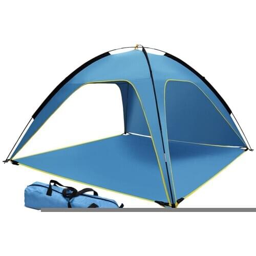 210x210x120cm Outdoor Portable Beach Tent Anti UV Shelter For Outdoor Camping Fishing Hiking Picnic With SPF UV 50+ Protection