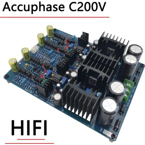 C200V reference golden voice circuit HiFi Class A preamplifier front board bile taste DIY mirror symmetry design