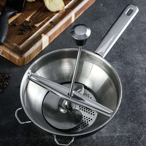 1pc Potato Mashers Ricers Kitchen Cooking Tools Stainless Steel Pressure Mud Puree Vegetable Fruit Press Maker Garlic Presser
