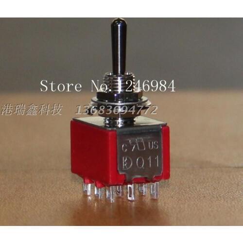 [SA]T8305 nine foot three -way toggle switch stalls M6.35 small toggle switch Q11 1M33 Taiwan Deli Wei--20pcs/lot