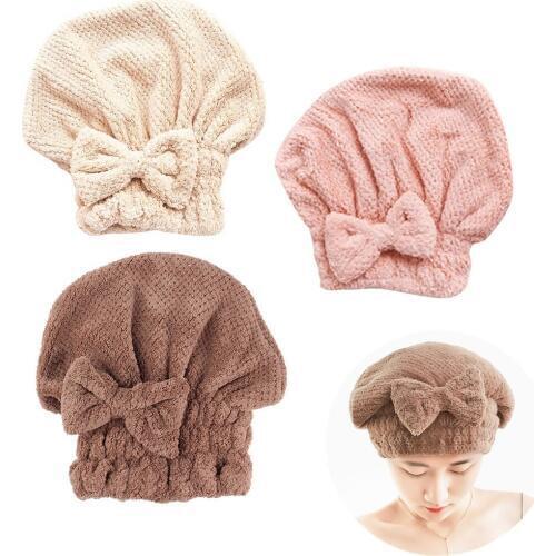 Caps Drying Hair Microfiber Turban After shower Quickly Bathing Shower Cap Wrapped Bath Sauna accessories touca para cabelo 2