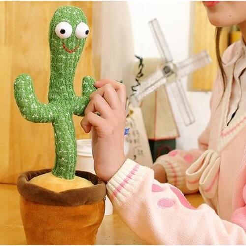 Dancing Cactus Toy Electronic Shake Dancing Toy With The Plush Cute Dancing Cactus Early Childhood Early Education Toy Gift