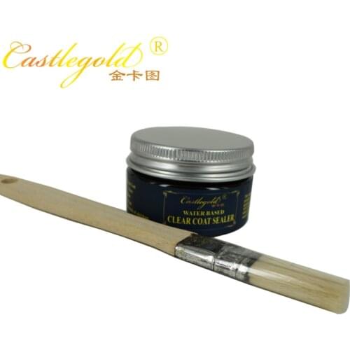 Topcoat Sealer of aluminum leaf Taiwan leaf Real gold leaf and Powder diluent - 35 ML Water Based Clear Coat Sealer