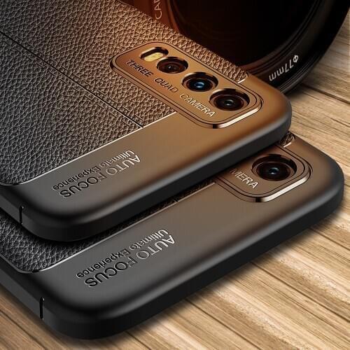 For VIVO Y20 Cases Leather Texture Shockproof Soft TPU Case For Vivo Y20 Y20I