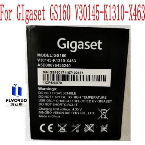 High Quality 2500mAh GS160 Battery For GIgaset GS160 V30145-K1310-X463 Mobile Phone