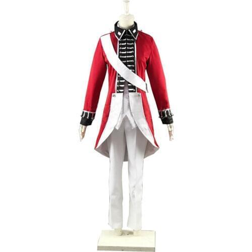 2017 Axis Power Hetalia Arthur Kirkland Red Cosplay CostumeJacket Uniform