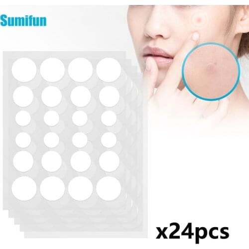 24Pcs/Lot Anti Acne Pimple Patch Invisible Hyaluronic Acid Zits Stickers Acne Treatment Pimple Remover Blemish Spot Facial Mask