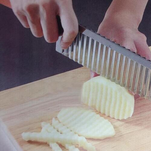 30 pcs Fruit Vegetable Tool Potato Wavy Edged Knife Stainless Steel Kitchen Gadget Cutting Peeler Cooking Tools Accessories