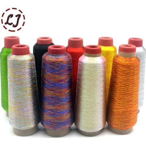 Hot sale 3200M/Roll DMC Metallic Embroidery Crochet Knitting Yarn Cross Stitch Metallic Yarn Threads Sewing accessory diy