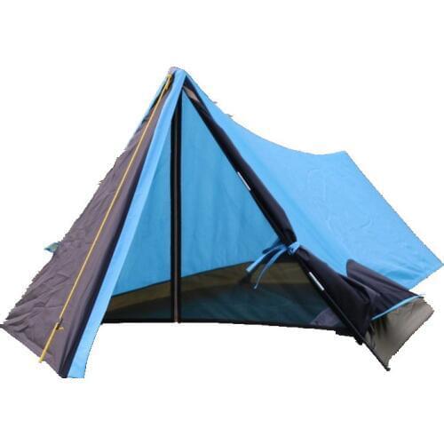 Alltel 1 Layer Light Weight Outdoor Camping Aluminum Pole Single One Person Travel Cycling UV Portable Plaid Waterproof Tent