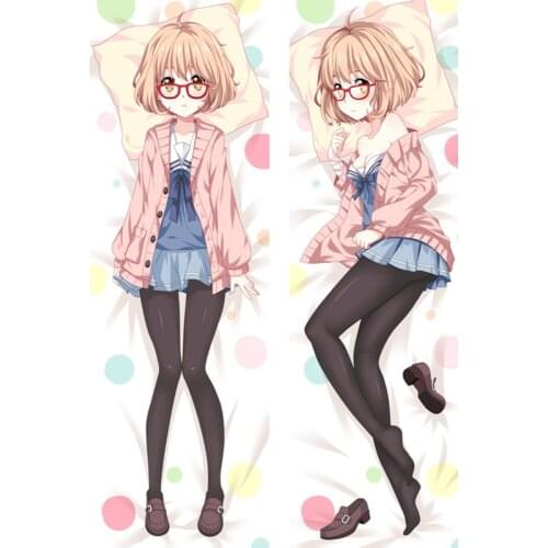 Anime Kyoukai no Kanata Dakimakura Fullbody Pillowcase Anime Girl Kuriyama Mirai Throw Pillow Cover Case High Quality