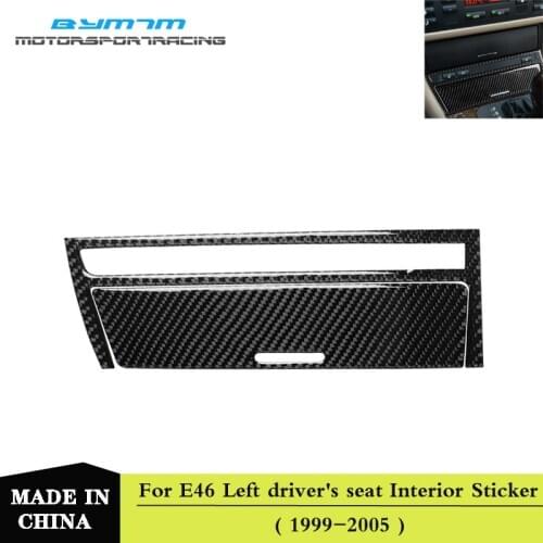 Carbon fiber Car interior cigarette lighter frame sticker For BMW 3 Series E46