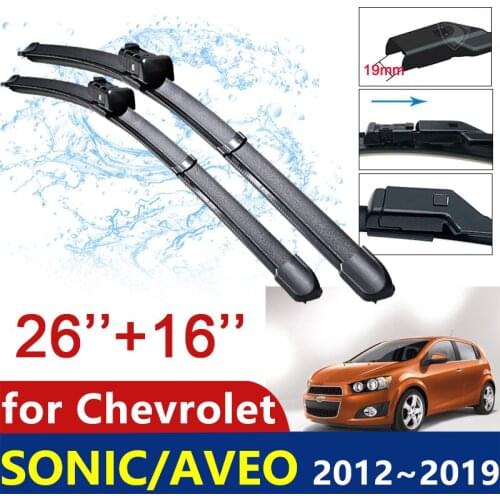 Car Wiper Blades for Chevrolet Sonic AVEO Holden Barina 2012~2019 T300 RS Front Window Windshield Windscreen Car Accessories