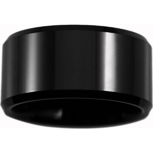Free Shipping Customs Engraving Ring Hot Sales 12MM Black Bevel Comfort Fit Design Mens Fashion Tungsten Wedding Ring Gift Ring