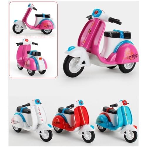 Children Pull Back Mini Car Alloy Motorcycle Tricycle Model Educational Toy Dollhouse Furniture Toys for Children Birthday Gifts
