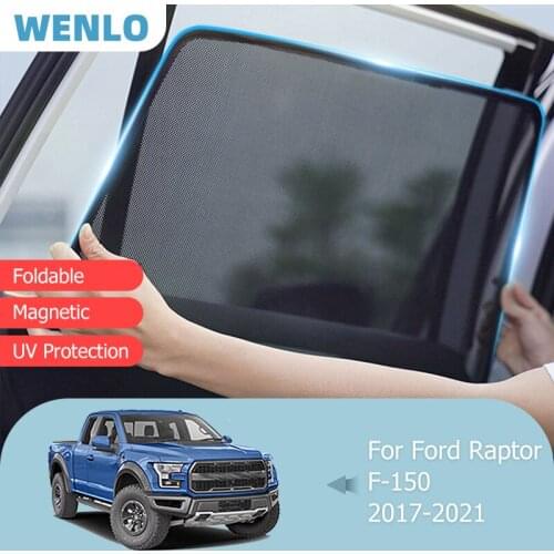 For Ford Raptor F150 F 150 2009-2016 Windshield Car Sunshade Side Window Blind Sun Shade Magnet Door Kids Visor Mesh Curtain