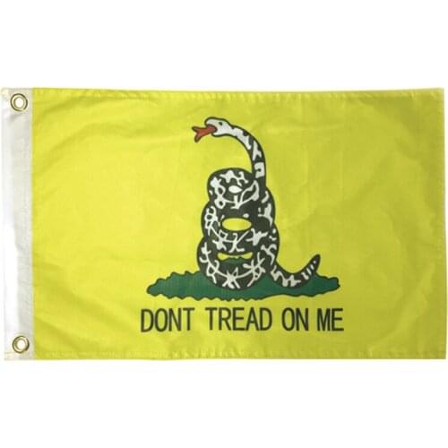 Gadsden Do not tread on me polyester flag banner 90*150cm/3x5FT
