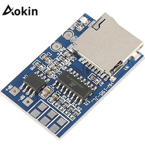 GPD2846A TF Card MP3 Decoder Board 2W Amplifier Module 3.7V/5V For Arduino GM Power Supply Module Support MP3 FM Radio