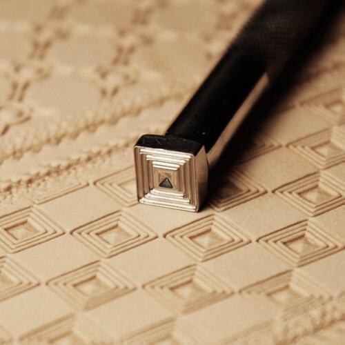 Back geometry pattern classic handmade leather engraved carving tool,high grade leather craft stamping molding tool