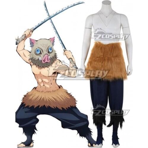 Inosuke Hashibira Outfit Halloween Women Men Pants Adult Christmas Suit Carnival Pants Festival Set Cosplay Costume E001