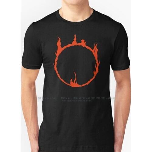 Dark Sign-Red T Shirt 100% Pure Cotton Video Games Dark Souls Dark Sign Gaming Geeky Bonfire Creative Trending Vintage Cool