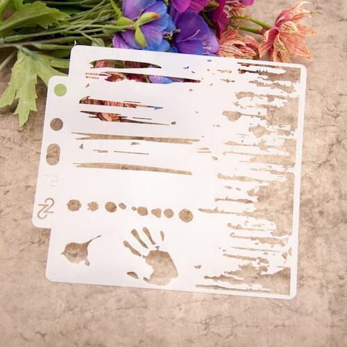 Creative Plastic Layering Stencils for DIY Scrapbooking/photo album Decorative Embossing DIY Paper Cards Crafts