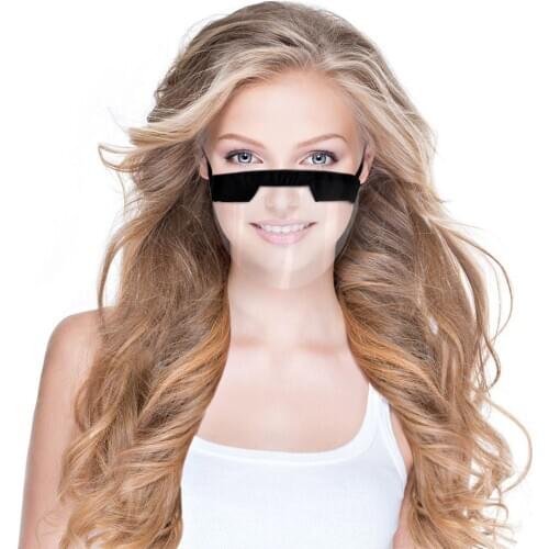 Kitchen Splash-proof Mask Onion Goggles Washable Reusable Face Mask Transparent Visual PVC Mouth Mask Kitchen Cooking Tools