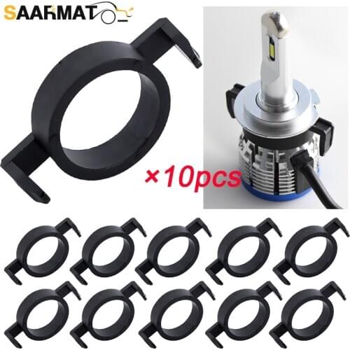 SAARMAT 10×H7 Lamp Base For Ford Mondeo Black Design Led Headlights Adapter Socket Connector For Peugeot Citroen 508 2008 3008
