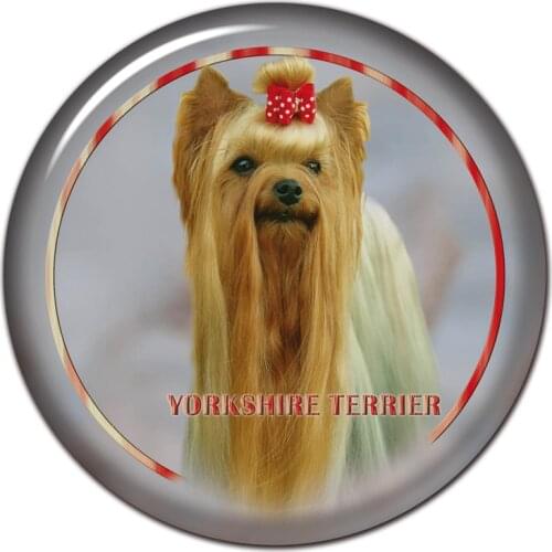 A0637# 13cm/17cm Removable Decal Yorkshire Terrier V2 Car Sticker Waterproof Accessories on Bumper Rear Window Laptop Toilet