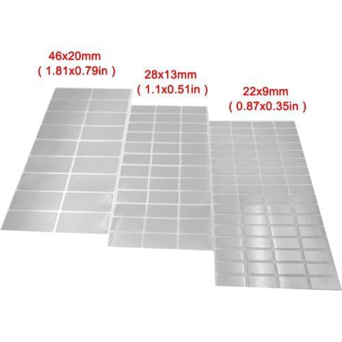 Silver Waterproof Blank Name Sticker Custom Personal Label DIY Waterproof Writable Memo Pad Stationery School Supplies Tag