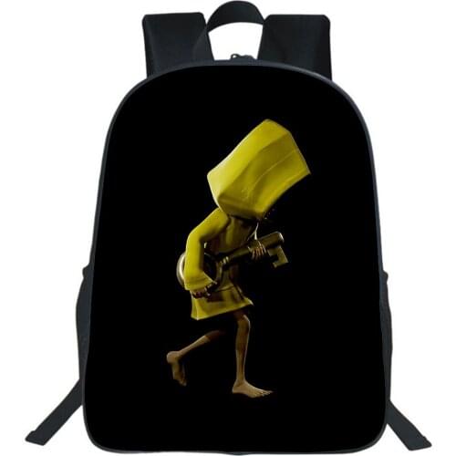 Game Little Nightmares School Bags Boys Gilrs Bag Children Backpack Teens Rucksack Mochila Cartoon Casual Bookbag Knapsack