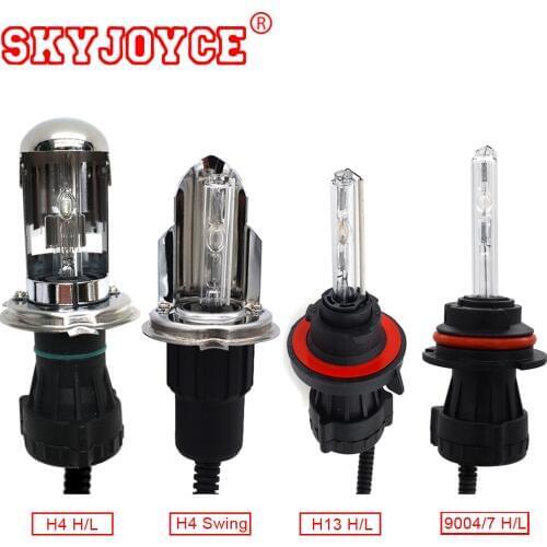SKYJOYCE AC HID Bulb H4 bixenon 5000K H13 9004/7 35W 55W H4 Swing 6000K H4 kit 3000K Yellow 4300K Car Styling Headlight