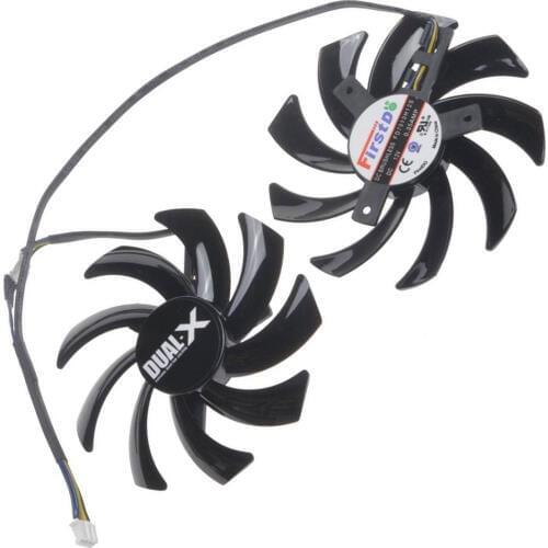 2 Pcs/Lot 85MM 4Pin Computer VGA Cooling Fan Cooler Graphics Card Fan for Sapphire R9-370X/270/280/280X/285 Video cards cooling