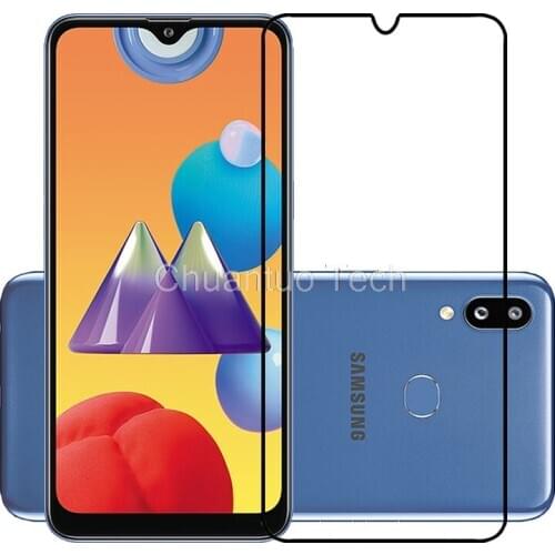 75 Pcs/Lot 2.5D Premium Tempered Glass Full Cover Screen Protector Protective Film for Samsung Galaxy M01S M017D