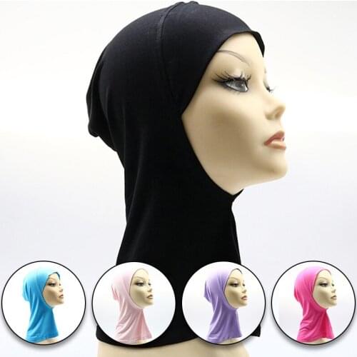 Women Full Cover Inner Muslim Cotton Hijab Cap Head Scarves Wear Hat Underscarf Bone Bonnet Turkish Scarves Scarf Headcover