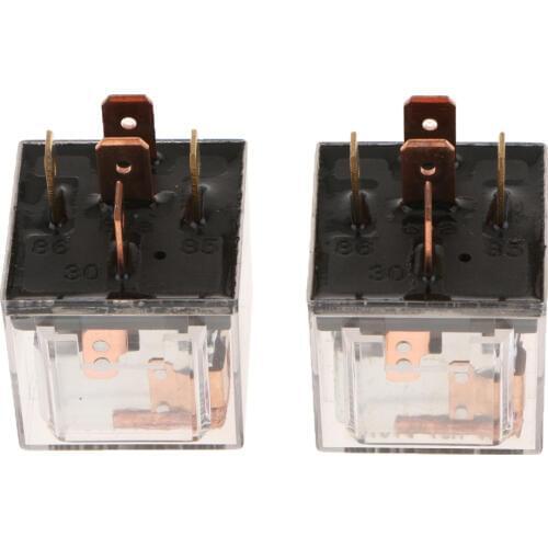 1 Pair Automotive 100A 12V Car Truck On Off Changeover Switch 4 Pin Relay