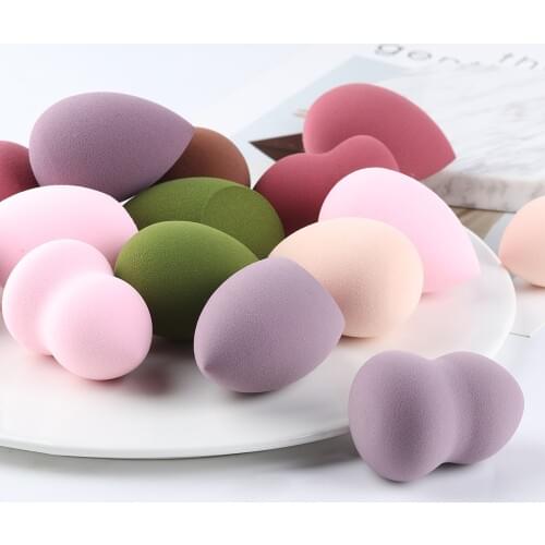 1PC Dry Wet Dual Purpose Makeup Sponge Waterdrop Shape Cosmetic Powder Puff Soft Save on Foundation Multi-color Sponges