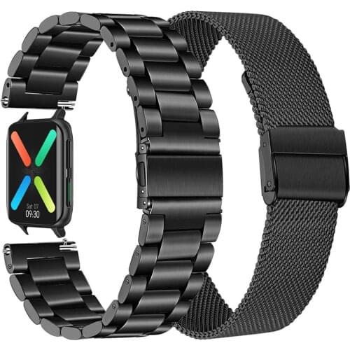 100% Original DT93 Smart Watch Metal Strap Wristband Belt 18mm Steel Straps Sport Fitness Bracelet Accessorie Watchband Correa