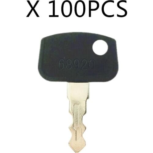 100 Pcs 68920 Ignition Key For Kubota Compact Tractor Excavator BX25 B26 BX2360 KB-151 KH-191 PL501-68920