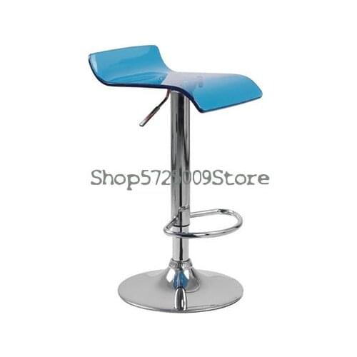 2 Package Acrylic Bar Chair, Bar Chair, Counter Chair, Household Rotary Lift, Front Desk Chair, High Stool