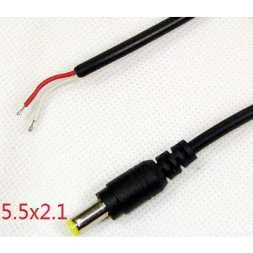 20pcs 5.5x2.1 mm DC Power cable Male plug socket rating 3.0A 12V Cable Adapter cord