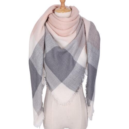 2018 Luxury Brand Winter Scarf Women Soft Cashmere Square Shawl Plaid Blanket Pashmina Scarf and Wraps Foulard Dropshipping